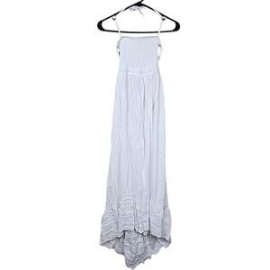 White Strappy Summer Boho Dress